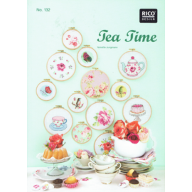 Tea Time - Rico Design virágos keresztszemes mintafüzet