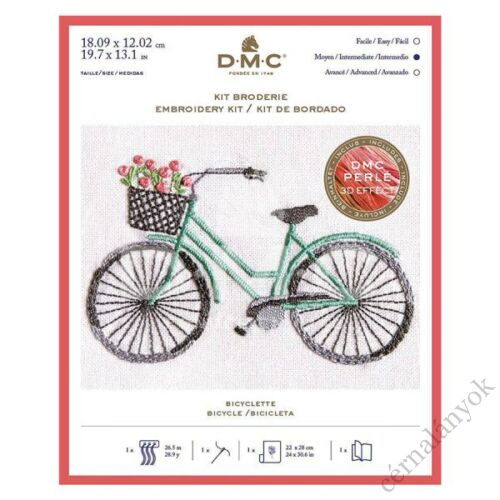 DMC előnyomott hímzőkészlet - bicikli