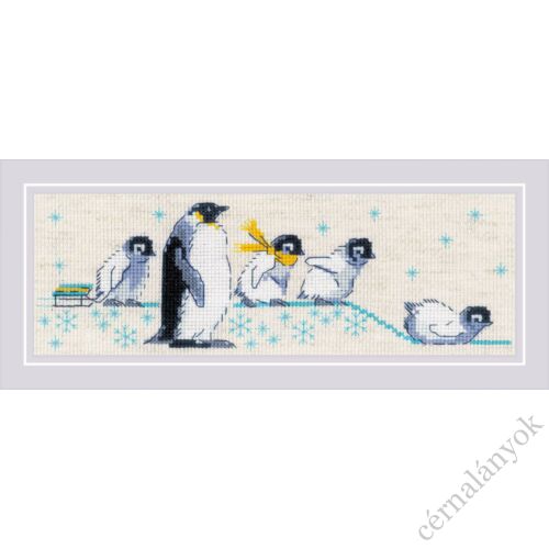 Pingvinek - Riolis keresztszemes készlet
