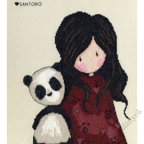 Panda Girl - Gorjuss keresztszemes készlet