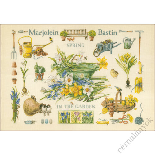 Marjolein Bastin: Tavasz a kertben keresztszemes készlet