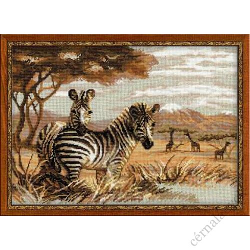 Zebrák a szavannán - Riolis keresztszemes készlet