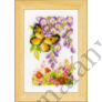 Kép 4/5 - Pillangók és virágok - 3 darabos Vervaco keresztszemes készlet