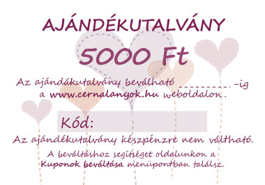 Ajándékutalvány: 5.000 Ft