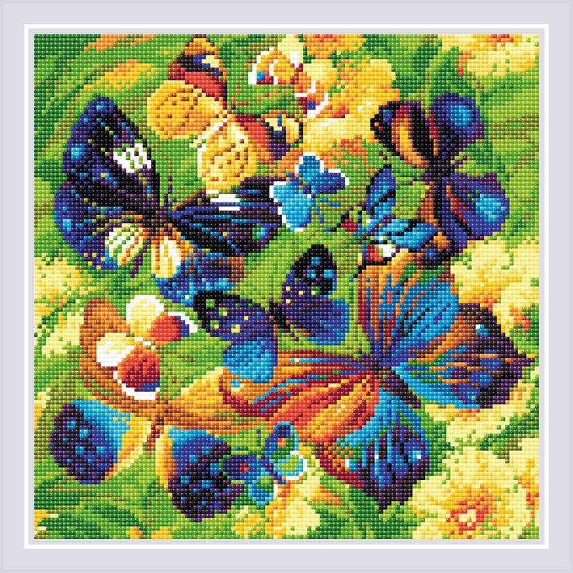 Diamond Mosaic készlet - Szikrázó pillangó