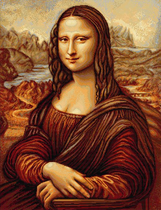 Mona Lisa - leszámolható keresztszemes készlet