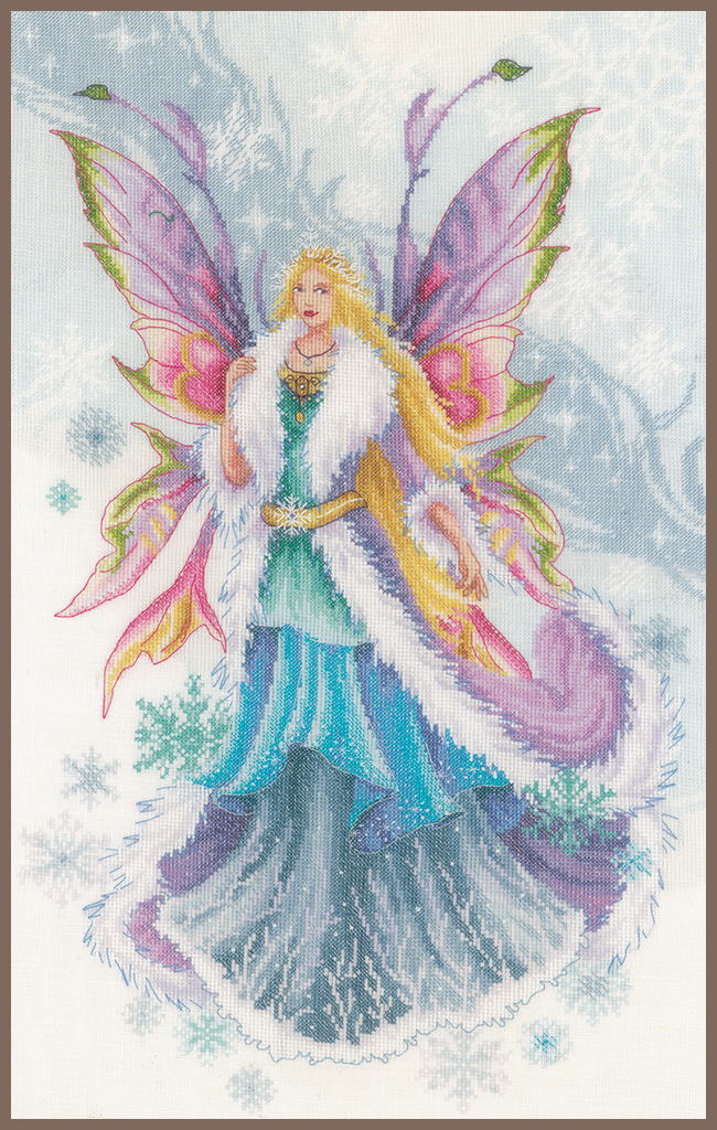 Fantasy Winter Elf Fairy - Lanarte keresztszemes készlet