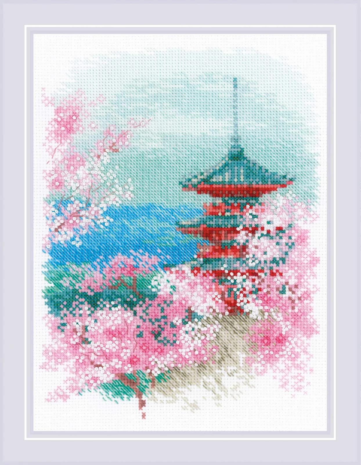 Sakura. Pagoda