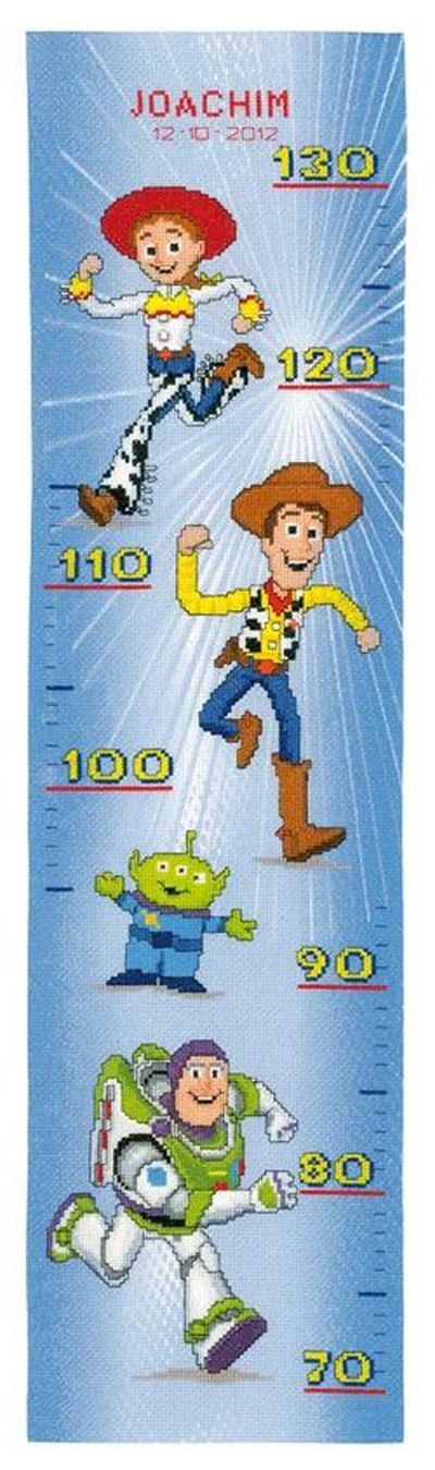 Magasságmérő - Toy Story Vervaco keresztszemes készlet