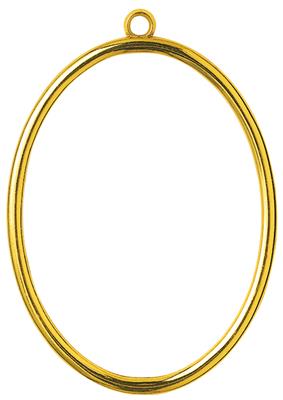 Vervaco műanyag aranyszínű keret - ovális forma